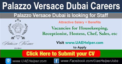 palazzo versace careers|versace clothing company.